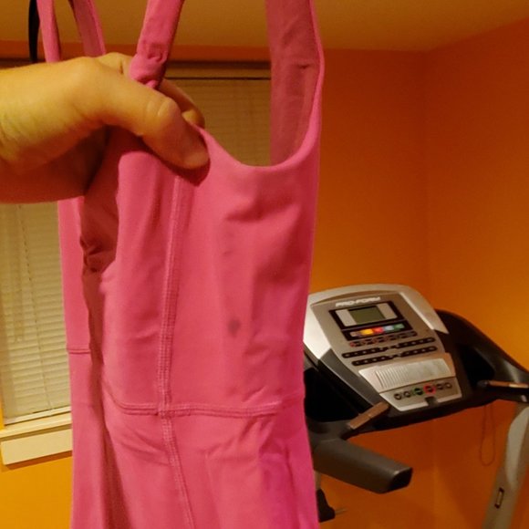 Lululemon top, bright pink, built in support - Picture 3 of 8